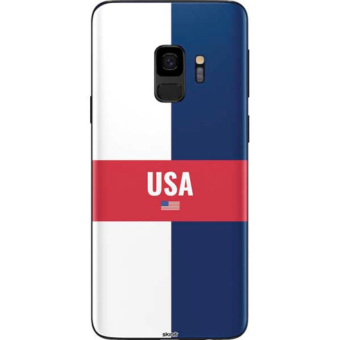 USA Flag Color Block Galaxy S9 Skin
